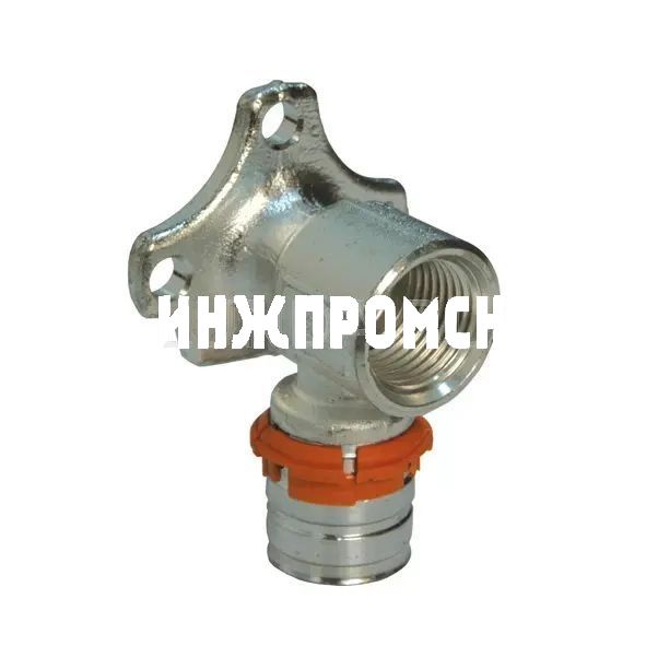 Водорозетка-пресс с фланцем S-Press (Plus), латунная, Uponor MLC
