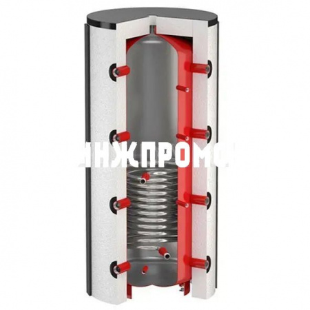 Буферная емкость с теплообменником PS/R без изоляции, 300-2000 л, Flamco