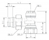 Запорный (отсечной) клапан Simplex угловой, тип N/M, Flamco