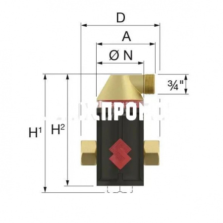 Сепаратор воздуха Flamcovent Smart, Flamco
