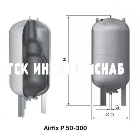 Расширительный бак (гидроаккумулятор) Airfix P, Flamco